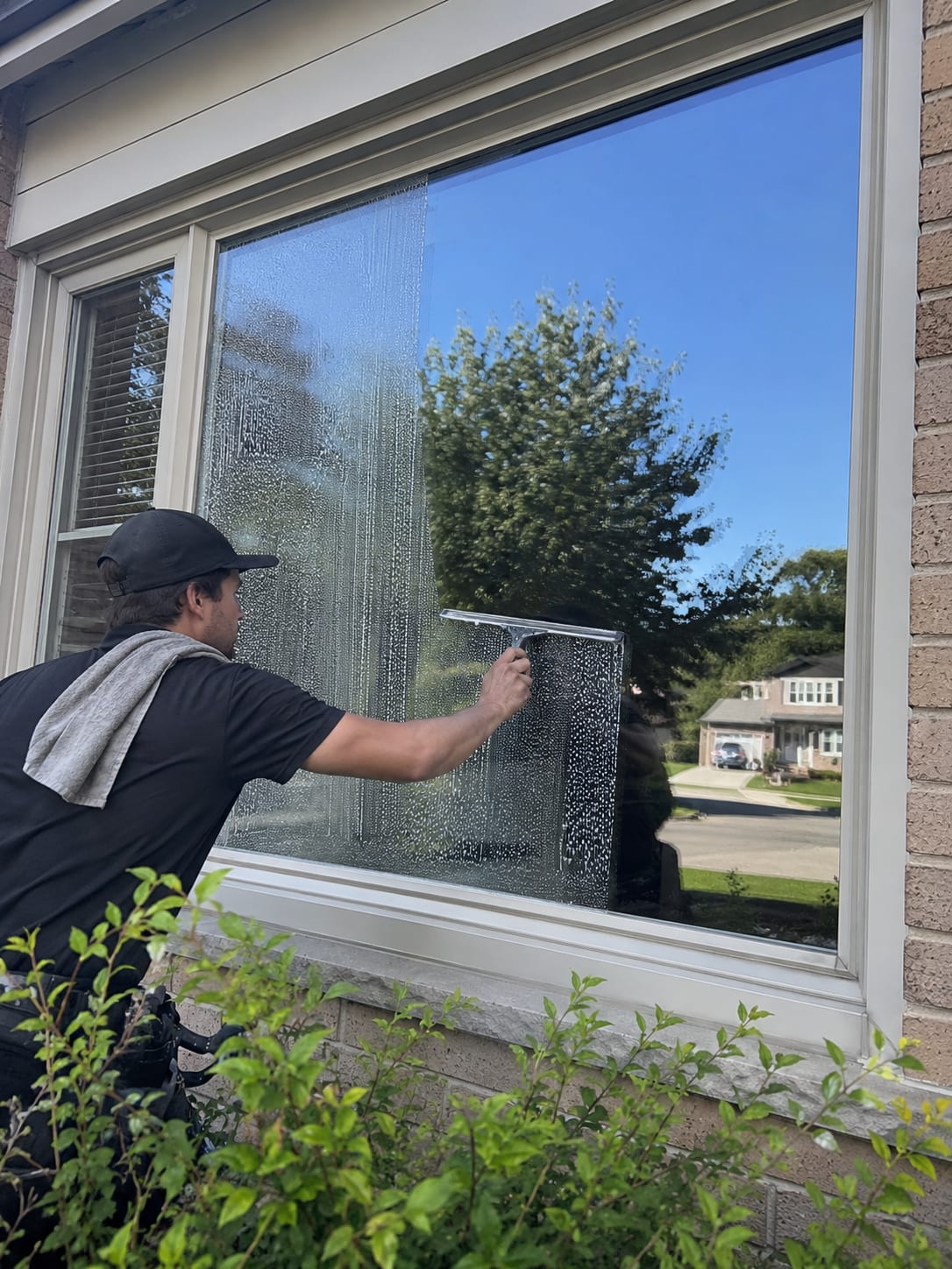 After: streak-free, crystal-clear glass